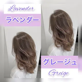 セミロング カラー 👑圧倒的カラー👑 佐々木祐希のヘアスタイル