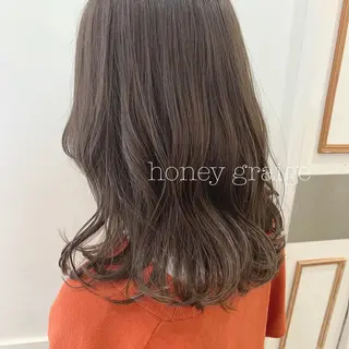 ミディアム カラー ぱつっとボブ/ 小野あかねのその他イメージ