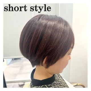 ショート 🌱ボブ／艶髪／ 縮毛矯正🌱茉奈のヘアスタイル