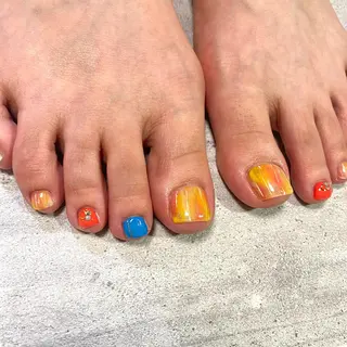 ショート カラー パーマ ヘアアレンジ メンズ キッズ ネイル マツエク・マツパ アイブロウ 今福鶴見ネイル 8(ｴｲﾄ)のネイルデザイン