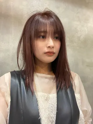 セミロング 🩰無料カットモデル ショート/莉紗子🫧のヘアスタイル