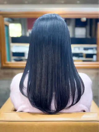 セミロング Glunge 徳田まりんのヘアスタイル