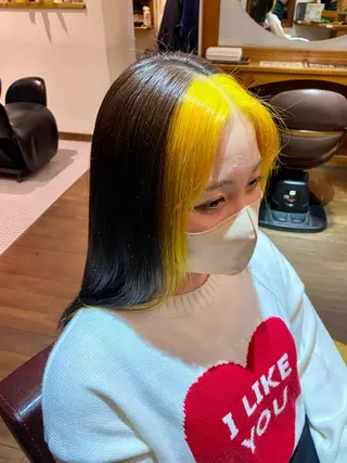 セミロング 北川 飛瑶のヘアスタイル