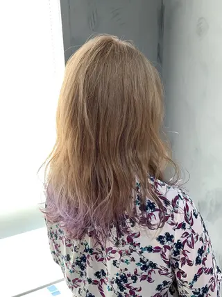 セミロング レイヤー/髪質改善/ ブリーチ/コタケのヘアスタイル