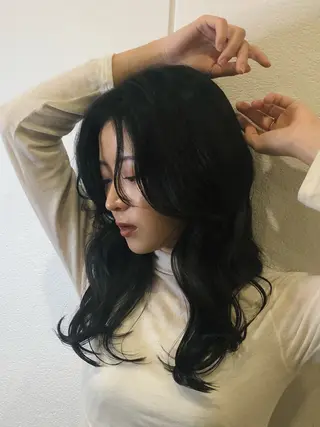 セミロング ヘアアレンジ 森田 真由のヘアスタイル