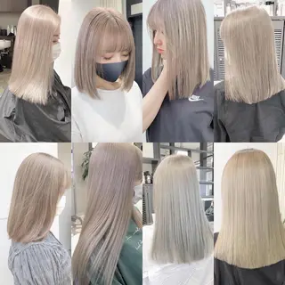 ロング カラー mimiiy梅田 中崎町ハイトーンのヘアスタイル