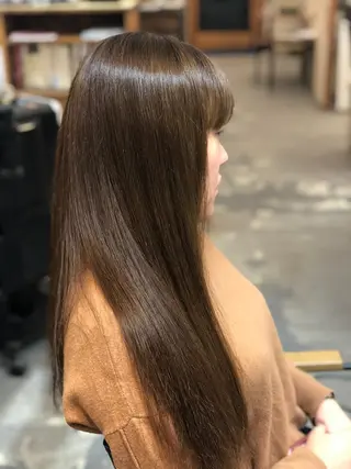 ロング カラー 髪質改善　ナカゾノ タケシのヘアスタイル