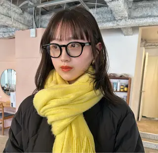 セミロング カラー ヘアアレンジ 🎀suzuna 透明感colorのヘアスタイル