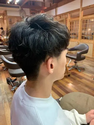 パーマ メンズ 吉田 浩太郎のヘアスタイル