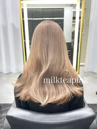 セミロング カラー エクステ🩵ブリーチ 韓国ヘア🩵KAEのヘアスタイル