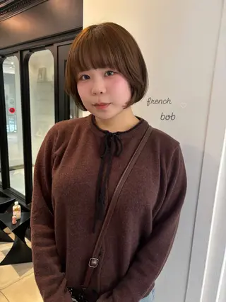ショート カラー riria/ボブ /ブラウンカラー🎀のヘアスタイル