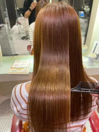 セミロング 圧倒的美髪ストレート ツダケイタロウのヘアスタイル