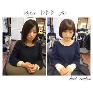 ミディアム カラー パーマ ヘアアレンジ 成松 勇治のヘアスタイル