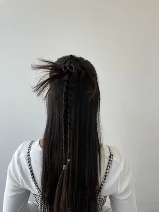 ロング 艶カラー/アレンジ/ はまぐちうみのヘアスタイル