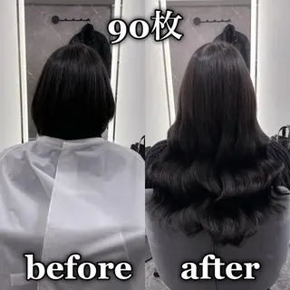 ロング KOSEI シールエクステのヘアスタイル