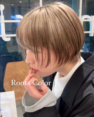 ショート 赤みオフの透明感職人 /ケア重視の美髪施術のヘアスタイル