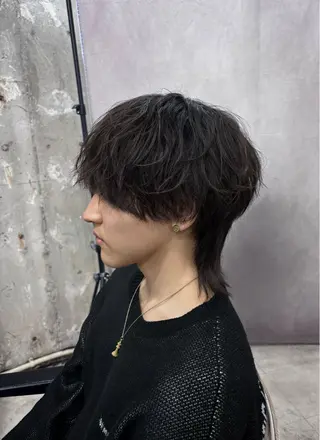 ミディアム メンズ RACCOON.TOKYO 渋谷店所属・メンズカット特化🐺 ウルフ[店長]置塩祥のヘアスタイル