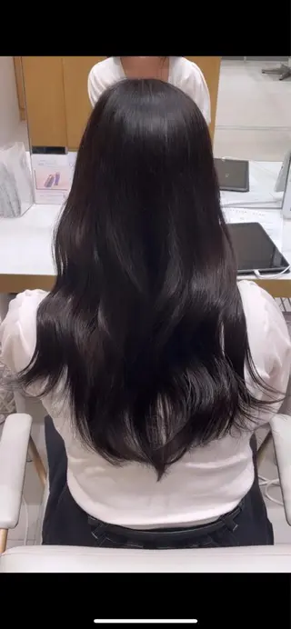 ロング 透明感カラー/似合わ せ前髪/柴田礼空のヘアスタイル