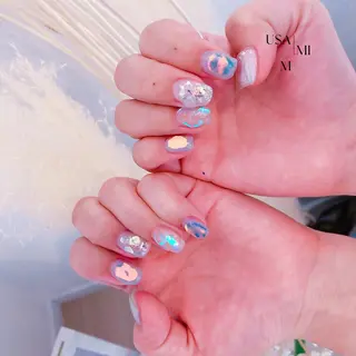 ショート ネイル USAMiMi 🐰💕のネイルデザイン