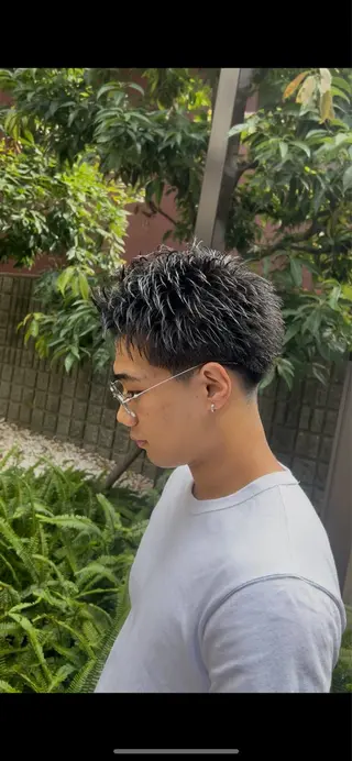 ショート メンズ 大阪メンズパーマ/ 中崎町/森 大和のヘアスタイル