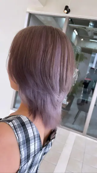 ミディアム andKおもろまち店 艶ダブルカラー✨のヘアスタイル
