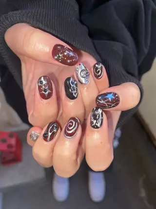 ネイル .unff所属・hana (..)個 性派/メンズネイル◎のネイルデザイン