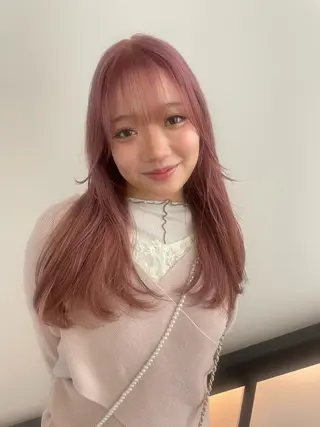 ロング カラー メンズパーマ/ メッシュ📍ﾕﾘのヘアスタイル