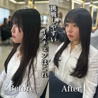 ロング 池袋/韓国/レイヤー 髪質改善/村上けいとのヘアスタイル