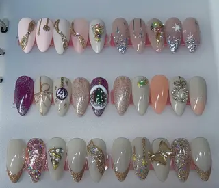 ネイル 花花 ネイルサロンのネイルデザイン