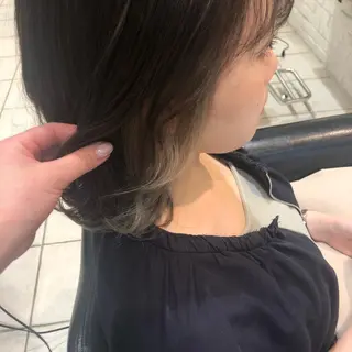 セミロング 韓国風ヘア♡ runaのヘアスタイル