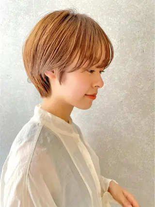 ショート ショート/ボブ/ 白髪ぼかし/しんやのヘアスタイル