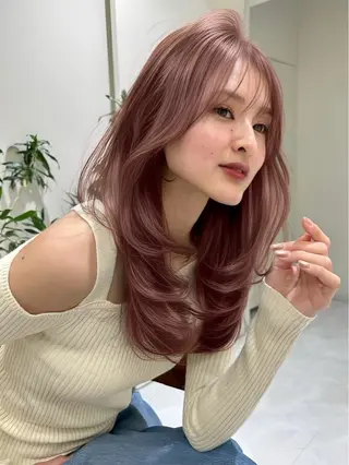 ロング カラー 艶髪ハイトーン 💎凜💎のヘアスタイル
