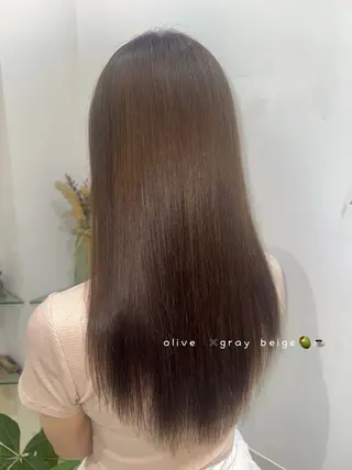 ロング カラー 透明感カラー🧁🩰 🫧仲松良菜🎀のヘアスタイル