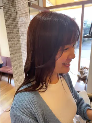 ロング カラー 絹村 健人のヘアスタイル