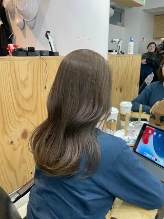 セミロング カラー 🪞♡韓国風スタイル MISATO🪞♡のヘアスタイル