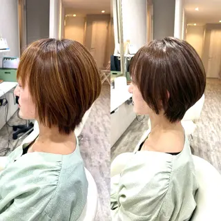 ショート カラー Realme  京都四条烏丸ドゥエby  yk所属・脱・パサつき髪/小塚 美容室難民の方はぜひのヘアスタイル