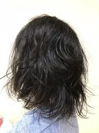 セミロング 横田 尚登のヘアスタイル