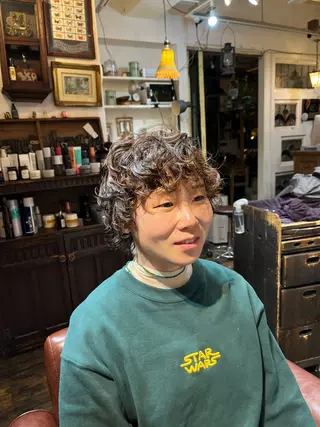 ショート パーマ 🌱洒落てるパーマ 🌱ショート/緒方椋のヘアスタイル