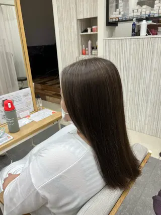 ロング カラー 太白区白髪ぼかし/ ボブカット/千葉達人のヘアスタイル