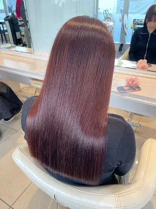 セミロング カラー 白髪ぼかしデザイン ハイライト/宮本純登のヘアスタイル