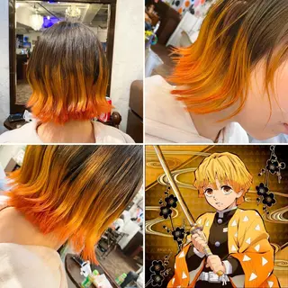 ショート カラー "PEPPU "所属・🌈推し色派手髪 ハイトーンShinのヘアスタイル