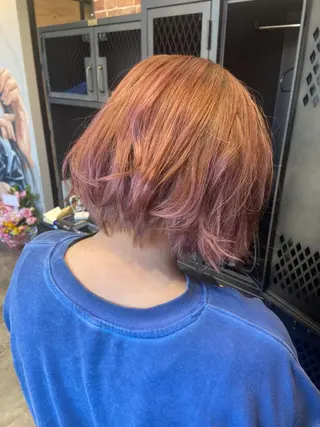 ショート カラー パーマ ヘアアレンジ メンズ キッズ ネイル マツエク・マツパ アイブロウ times salon名駅所属・久木原 ゆりのヘアスタイル