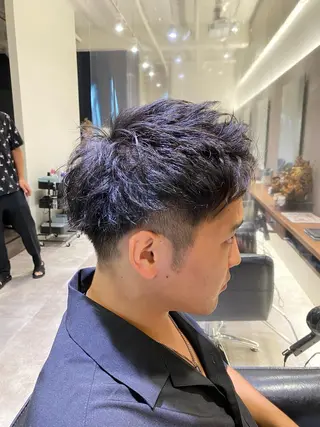 ショート メンズ 上石神井メンズパーマ 飯田徹のヘアスタイル