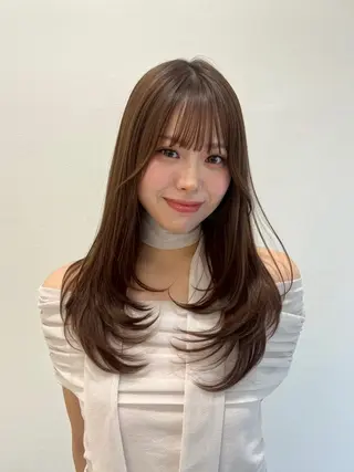 カラー 愛され抜け感ヘア 💘仙台美容室のヘアスタイル