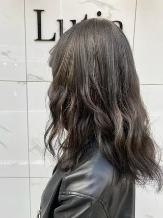 セミロング カラー 増子 祐太朗のヘアスタイル