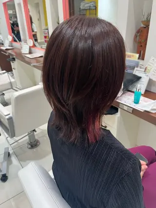 ミディアム カラー 似合わせ 垢抜け🌟 AKINOのヘアスタイル