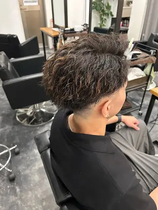 ショート パーマ メンズ B TECH by Zen【ビーテックバイゼン】所属・メンズパーマ/京都駅 /メンズ/奥村航平のヘアスタイル