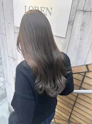 カラー LOREN    jiyugaoka所属・山本美月💕艶カラー 🐈‍⬛暖色カラーのヘアスタイル