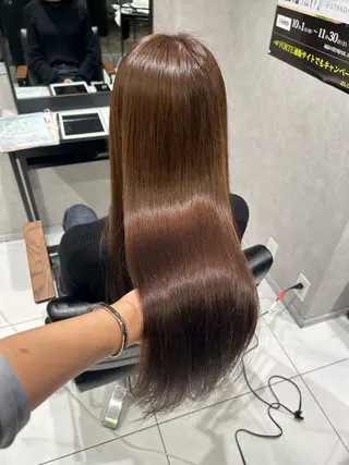 カラー 透明感カラー💙 束感マツエク🪼海月のヘアスタイル