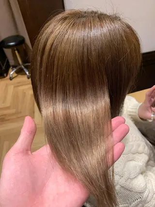 ミディアム beautism clock所属・韓国風🇰🇷うる艶 レイヤー/海青🫧のヘアスタイル